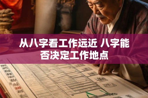从八字看工作远近 八字能否决定工作地点