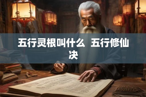 五行灵根叫什么  五行修仙决