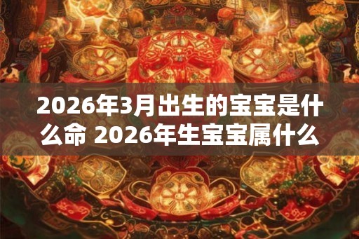 2026年3月出生的宝宝是什么命 2026年生宝宝属什么 2026年3月出生的宝宝是什么命 2026年生宝宝属什么