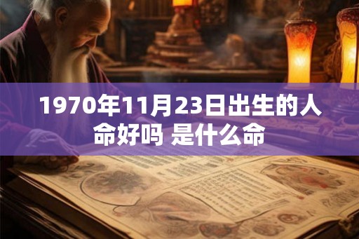 1970年11月23日出生的人命好吗 是什么命