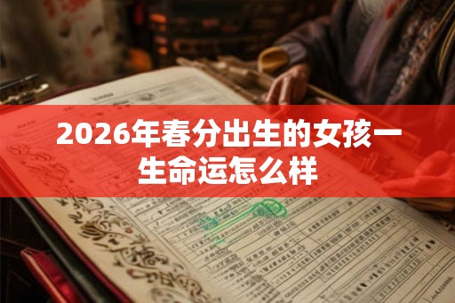 2026年春分出生的女孩一生命运怎么样