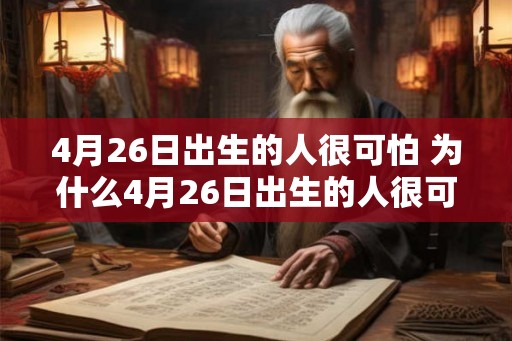 4月26日出生的人很可怕 为什么4月26日出生的人很可怕 4月26日出生的人很可怕 为什么4月26日出生的人很可怕