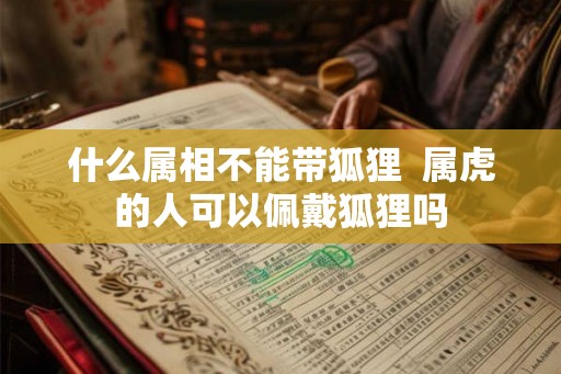 什么属相不能带狐狸  属虎的人可以佩戴狐狸吗