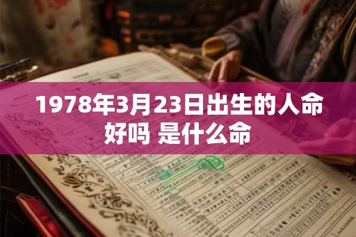 1978年3月23日出生的人命好吗 是什么命