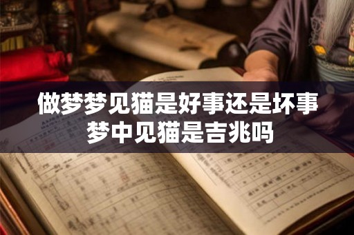 做梦梦见猫是好事还是坏事 梦中见猫是吉兆吗