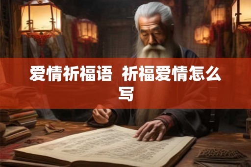 爱情祈福语  祈福爱情怎么写