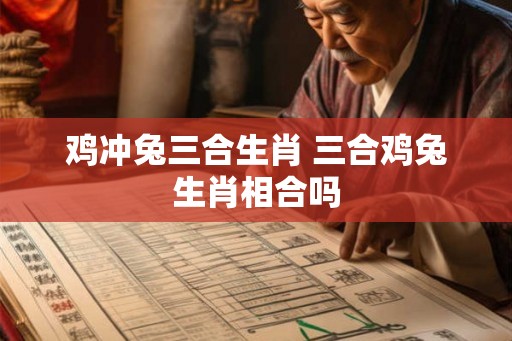 鸡冲兔三合生肖 三合鸡兔生肖相合吗 鸡冲兔三合生肖 三合鸡兔生肖相合吗