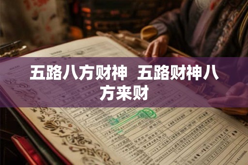 五路八方财神  五路财神八方来财