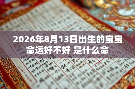 2026年8月13日出生的宝宝命运好不好 是什么命