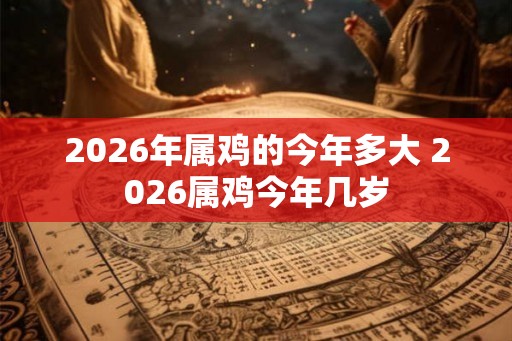 2026年属鸡的今年多大 2026属鸡今年几岁