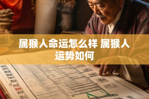 属猴人命运怎么样 属猴人运势如何 属猴人命运怎么样 属猴人运势如何