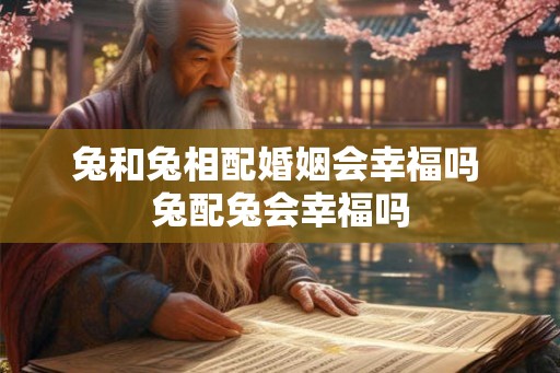 兔和兔相配婚姻会幸福吗 兔配兔会幸福吗