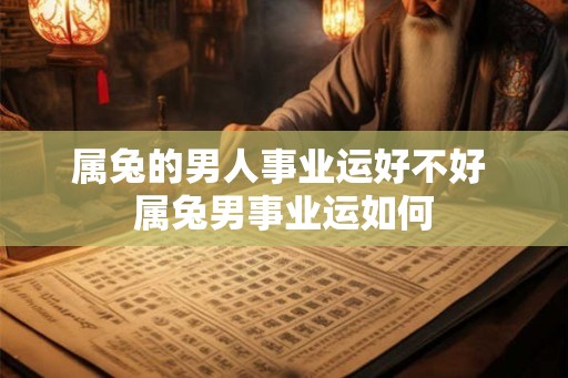 属兔的男人事业运好不好 属兔男事业运如何