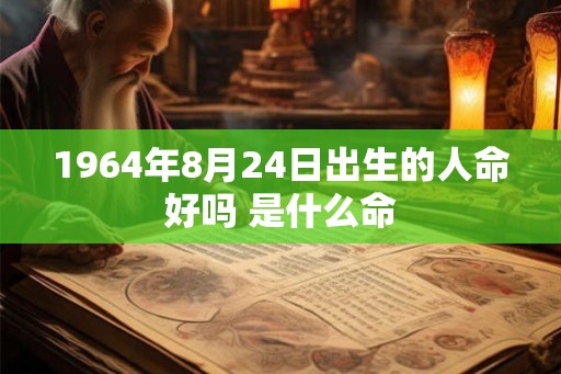 1964年8月24日出生的人命好吗 是什么命 1964年8月24日出生的人命好吗 是什么命