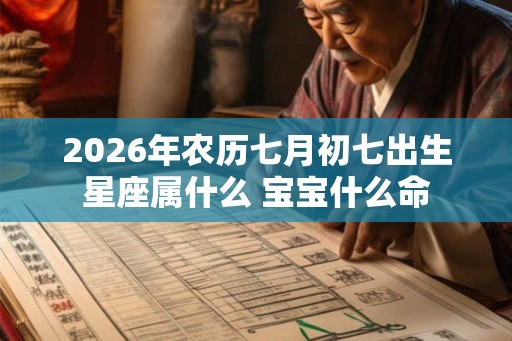 2026年农历七月初七出生星座属什么 宝宝什么命
