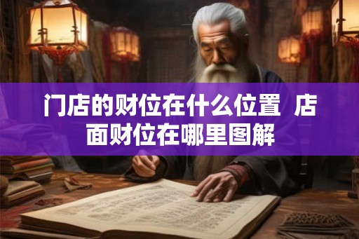 门店的财位在什么位置  店面财位在哪里图解