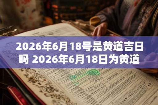 2026年6月18号是黄道吉日吗 2026年6月18日为黄道吉日吗 2026年6月18号是黄道吉日吗 2026年6月18日为黄道吉日吗