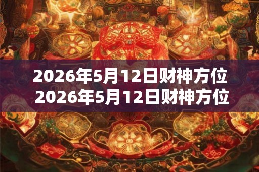 2026年5月12日财神方位 2026年5月12日财神方位在哪