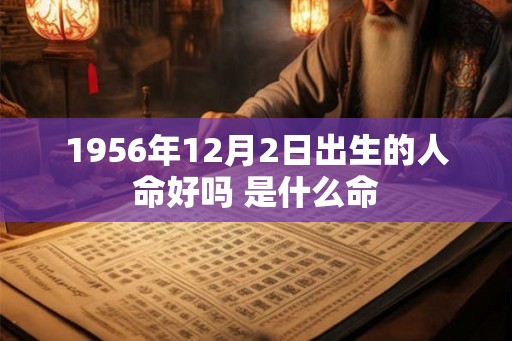 1956年12月2日出生的人命好吗 是什么命