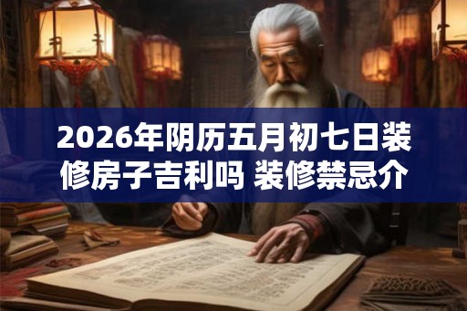 2026年阴历五月初七日装修房子吉利吗 装修禁忌介绍