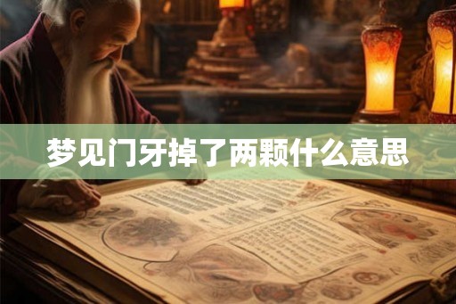 梦见门牙掉了两颗什么意思 梦见门牙掉了两颗什么意思