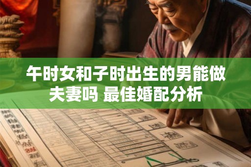 午时女和子时出生的男能做夫妻吗 最佳婚配分析