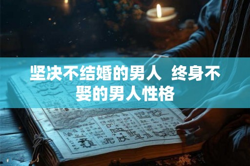 坚决不结婚的男人 终身不娶的男人性格 坚决不结婚的男人 终身不娶的男人性格
