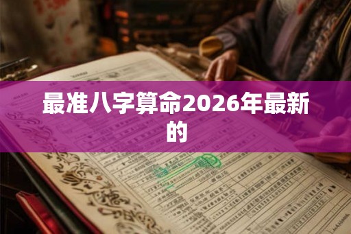 最准八字算命2026年最新的 最准八字算命2026年最新的