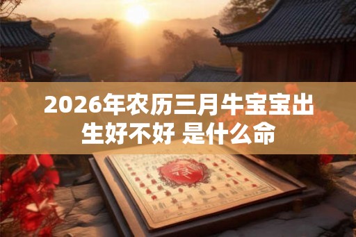 2026年农历三月牛宝宝出生好不好 是什么命