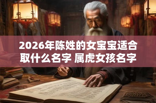 2026年陈姓的女宝宝适合取什么名字 属虎女孩名字寓意解析