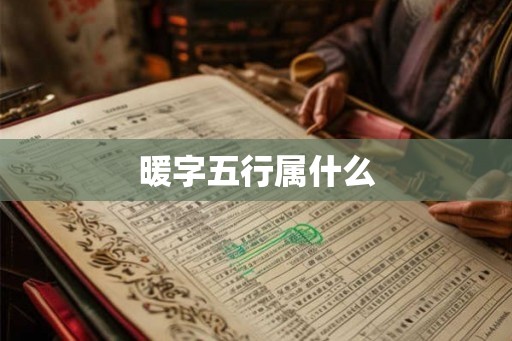暖字五行属什么