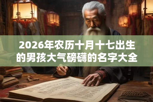 2026年农历十月十七出生的男孩大气磅礴的名字大全
