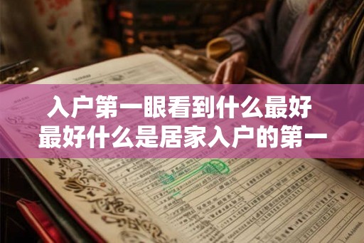 入户第一眼看到什么最好 最好什么是居家入户的第一映像