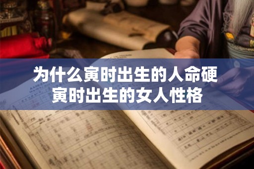 为什么寅时出生的人命硬 寅时出生的女人性格