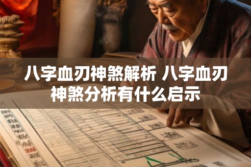 八字血刃神煞解析 八字血刃神煞分析有什么启示