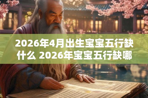 2026年4月出生宝宝五行缺什么 2026年宝宝五行缺哪个