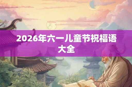 2026年六一儿童节祝福语大全