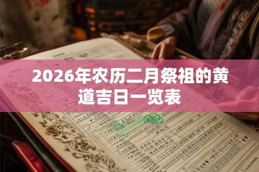 2026年农历二月祭祖的黄道吉日一览表