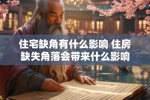 住宅缺角有什么影响 住房缺失角落会带来什么影响