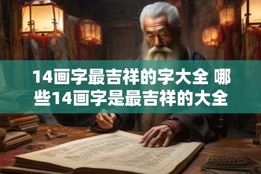 14画字最吉祥的字大全 哪些14画字是最吉祥的大全
