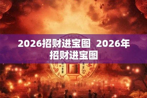 2026招财进宝图  2026年招财进宝图