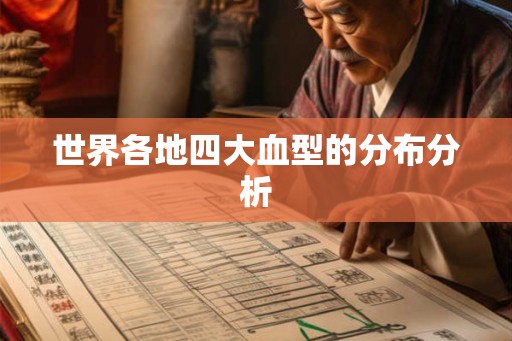 世界各地四大血型的分布分析