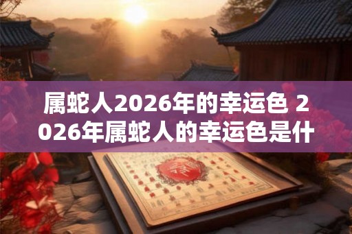 属蛇人2026年的幸运色 2026年属蛇人的幸运色是什么