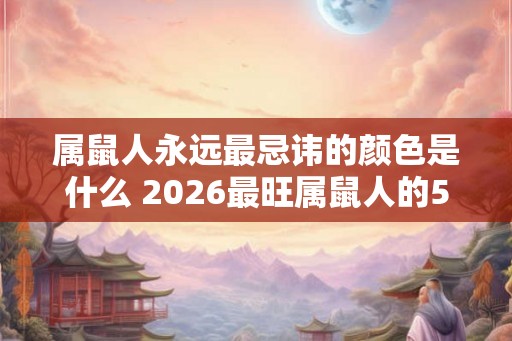 属鼠人永远最忌讳的颜色是什么 2026最旺属鼠人的5个数字