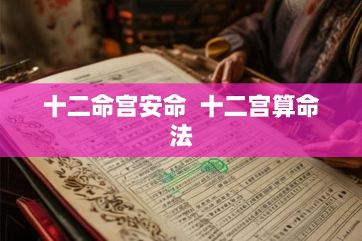 十二命宫安命  十二宫算命法