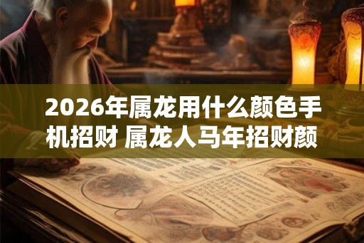 2026年属龙用什么颜色手机招财 属龙人马年招财颜色 2026年属龙用什么颜色手机招财 属龙人马年招财颜色