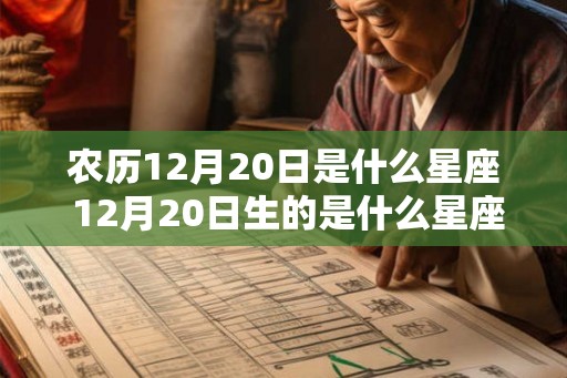 农历12月20日是什么星座 12月20日生的是什么星座