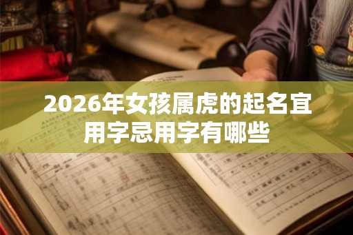 2026年女孩属虎的起名宜用字忌用字有哪些