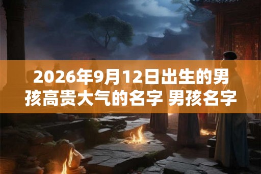 2026年9月12日出生的男孩高贵大气的名字 男孩名字取什么字大气
