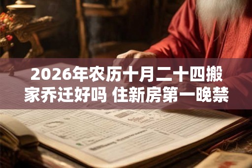 2026年农历十月二十四搬家乔迁好吗 住新房第一晚禁忌